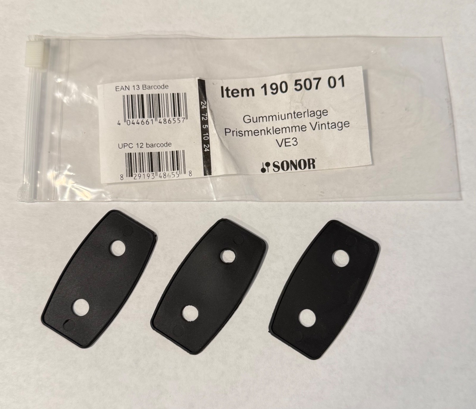 Sonor Vintage Series Rubber Base for Prism Clamp (3 pieces) 190 507 01