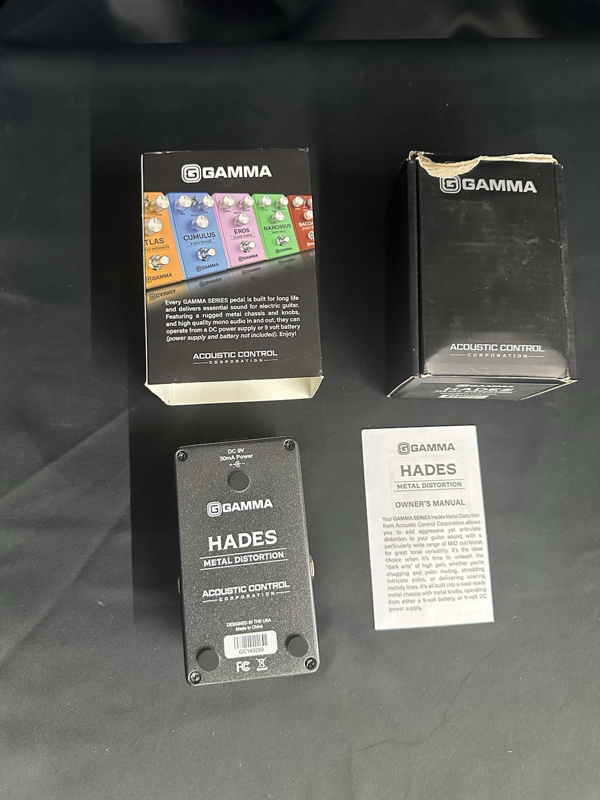 GAMMA Hades Metal Distortion Effects Pedal