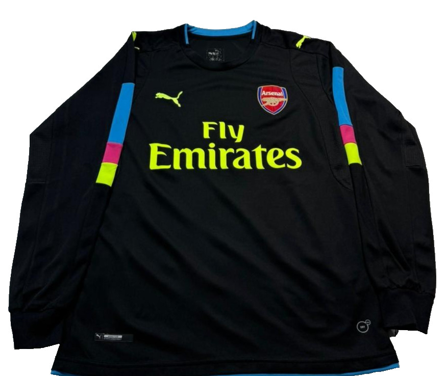 Puma Arsenal 2016 Long Sleeve Goalkeeper Jersey in Black Size S