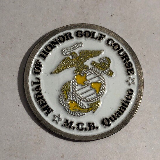 Medal Of Honor Golf Course , M C B Quantico golf ball marker