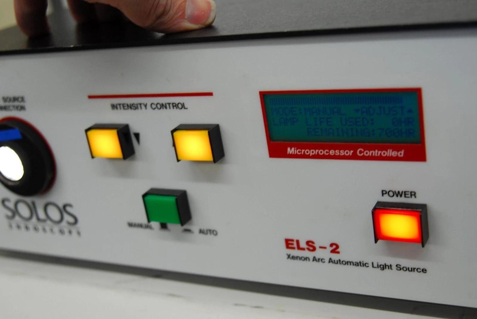 Solos Endoscopy ELS-2 Xenon Arc Automatic Light Source - READ DESCRIPTION