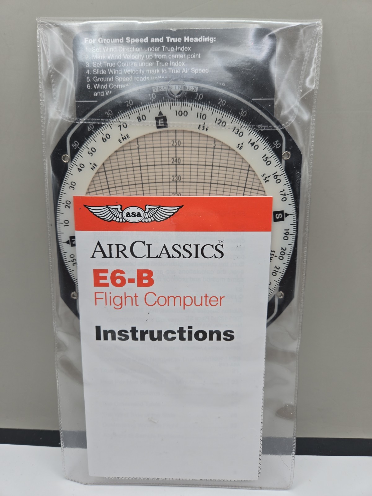 ASA E6-B Flight Computer With Case EXCELLENT Condition Korea
