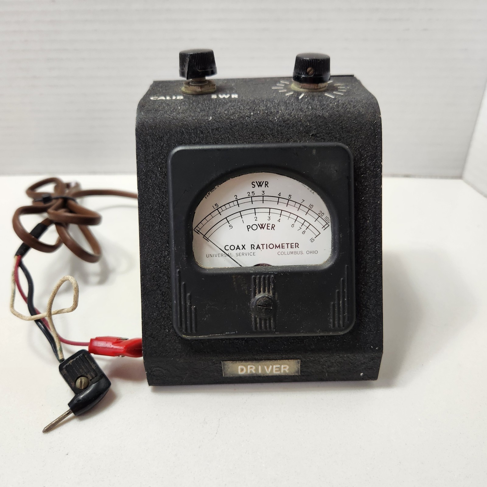 Vintage Universal Service Coax Ratiometer SWR Power Meter Ham Radio Columbus OH