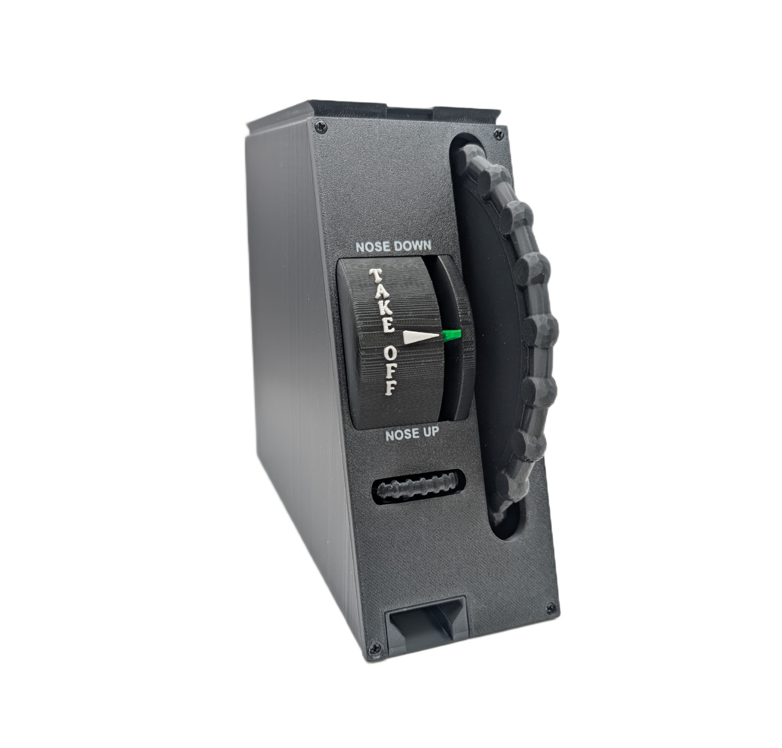 Cessna Style Elevator Trim Wheel Controller for Flight Simulators