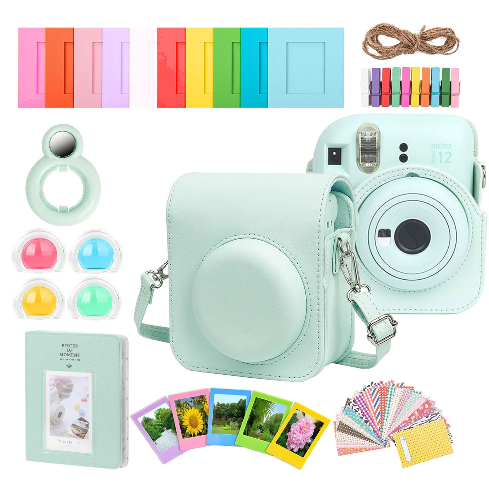 Complete Accessory Kit for Fujifilm Instax Mini 8/9/11/12 (Green)