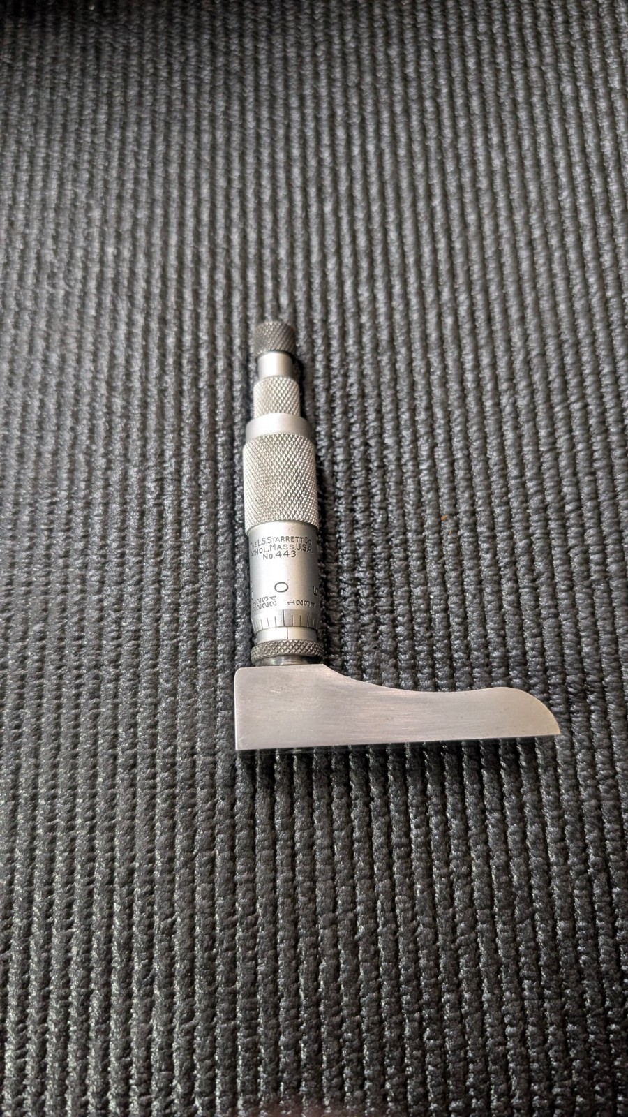 Starrett 443 Half-Base Depth Micrometer (Head Only)