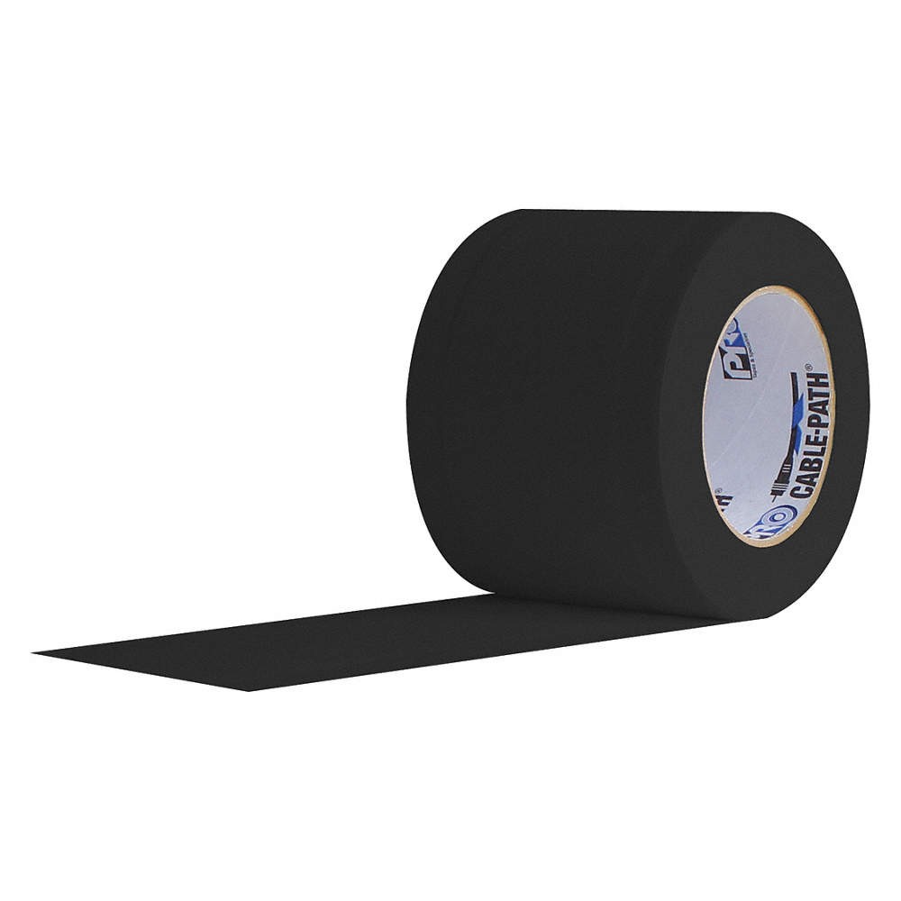 PROTAPES Cable Path Gaffer's Tape,Black,4 in x 30 yd,11 mil 45AW56