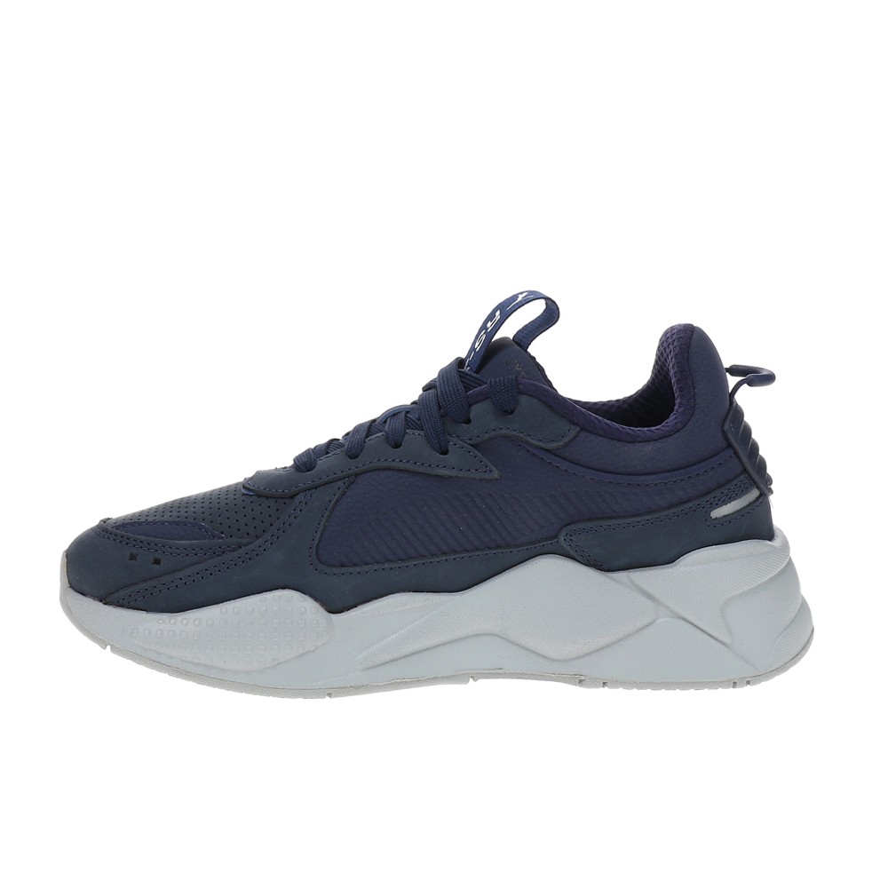 PUMA RsX Midnite Haze Lace Up Mens Blue Sneakers Casual Shoes 38914901