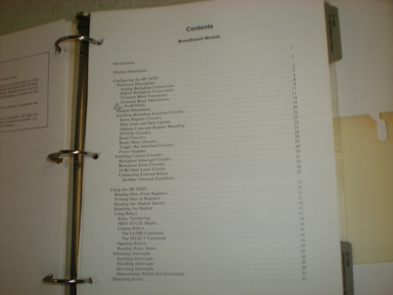 Hewlett Packard Programming & Configuration Manual for HP 3235 Switch/Test - #1