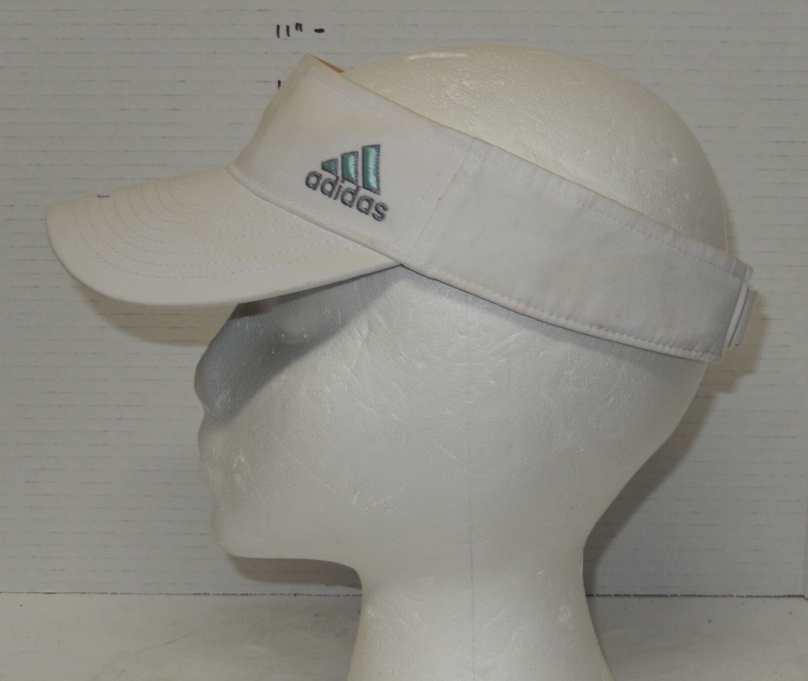 Adidas Golf Visor Hat Cap White Blue