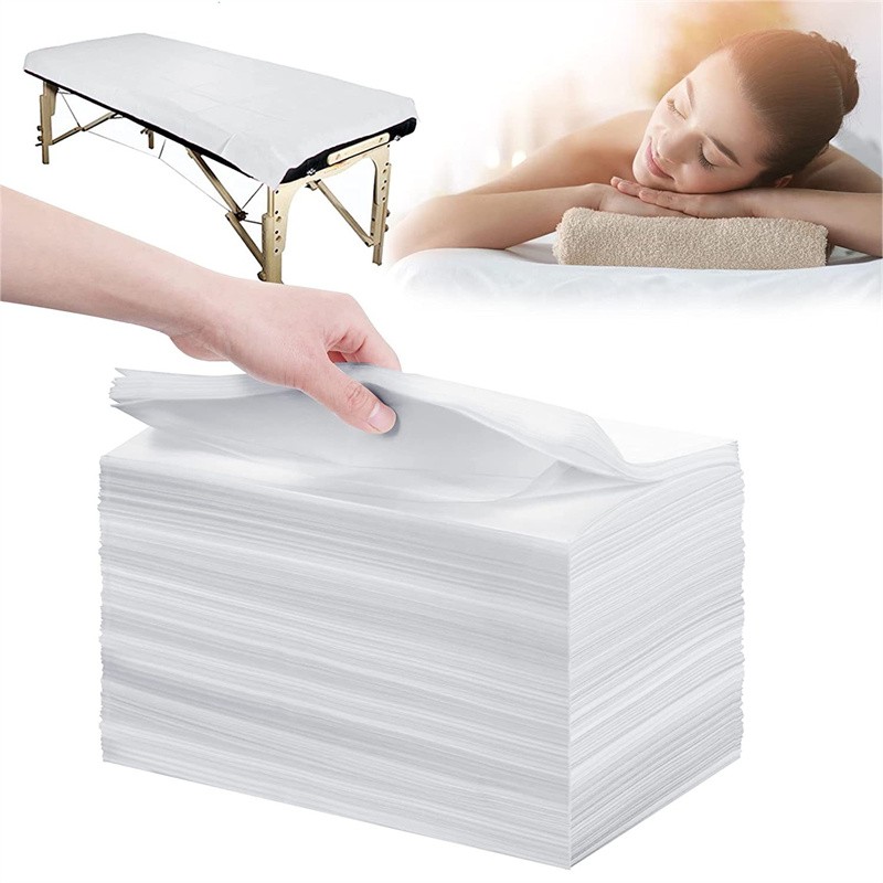 20PCS Spa Bed Sheets Disposable Massage Table Sheet Bed Sheets Non-woven Fabric