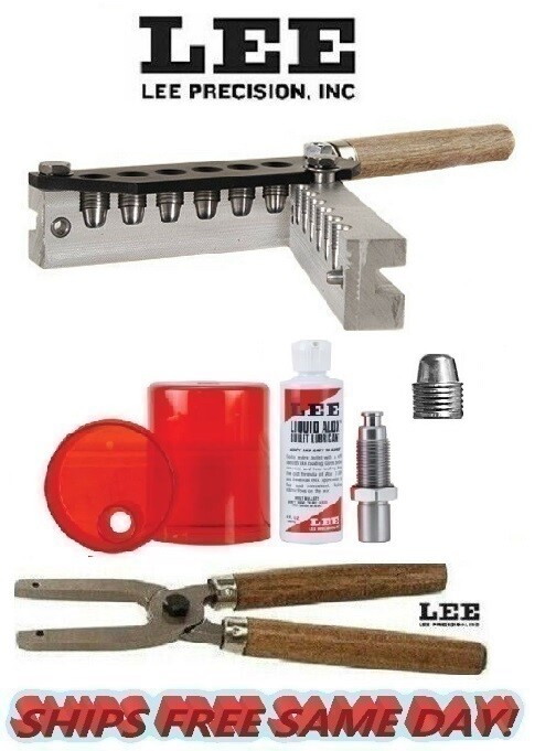 Lee 6 Cav Mold w/ Handles & Size and Lube Kit 45 ACP/45 Auto Rim/45 Colt (LC)