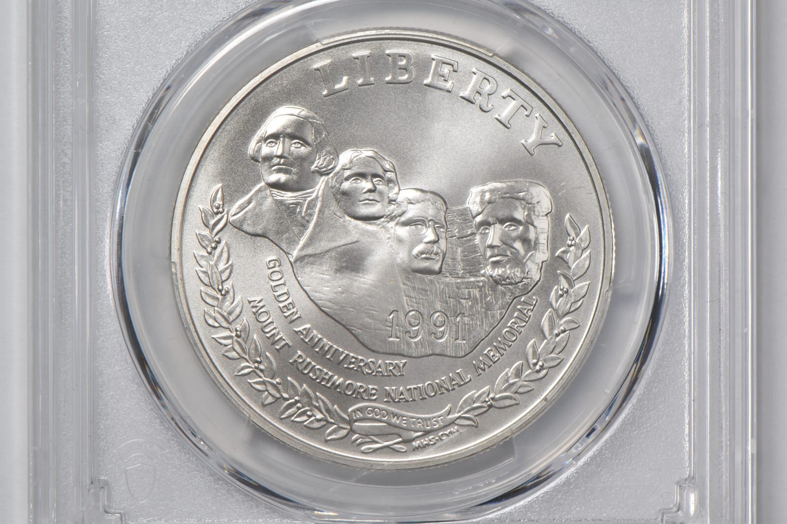 MS70 1991-P Mount Rushmore Commemorative $1 PCGS Blue Label