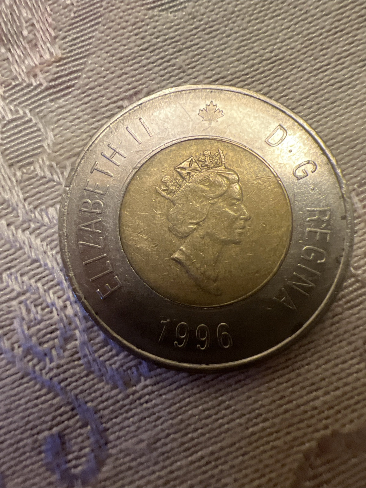 Canada 2 Dollar Coin 1996 Queen Elizabeth II As Pictured