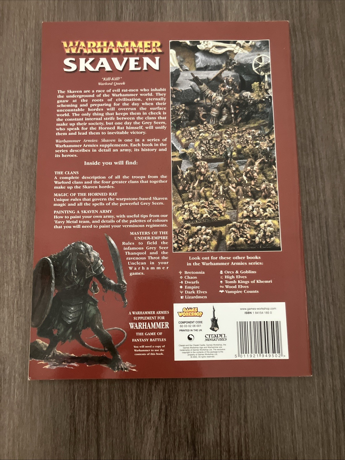Skaven Army Codex. Warhammer Fantasy, GW BOOK