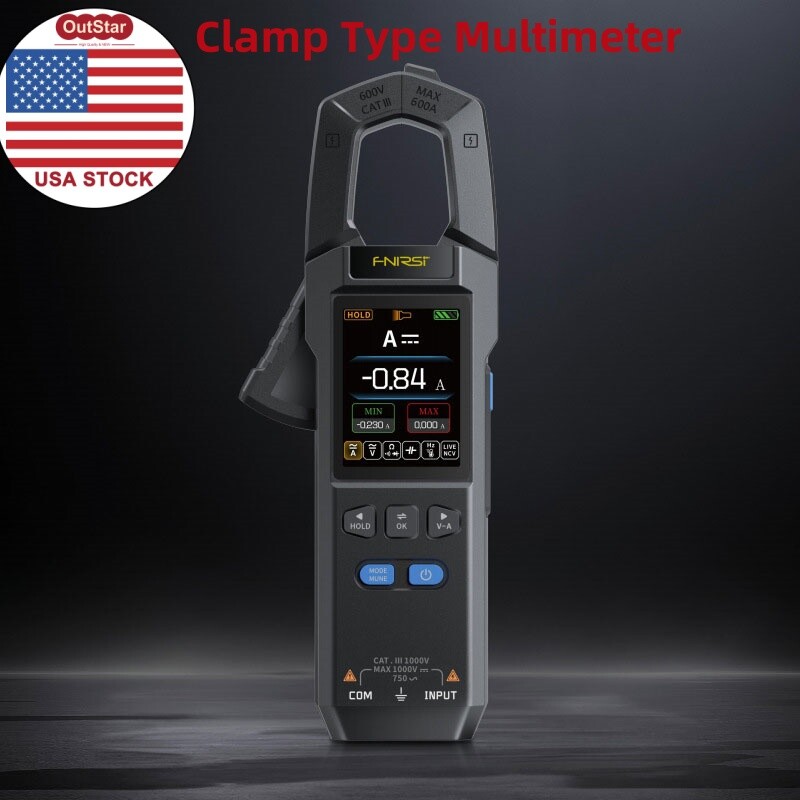FNIRSI DMC-100 Clamp Type Multimeter 2.0" Automatic Intelligent Ammeter -US