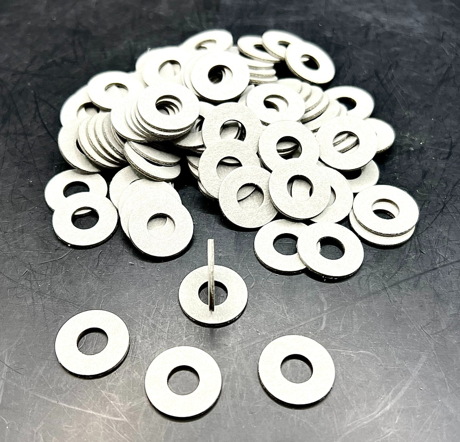 100 Tattoo Machine Gray Fiber Coil Core Washers, binder Parts, wire parts USA