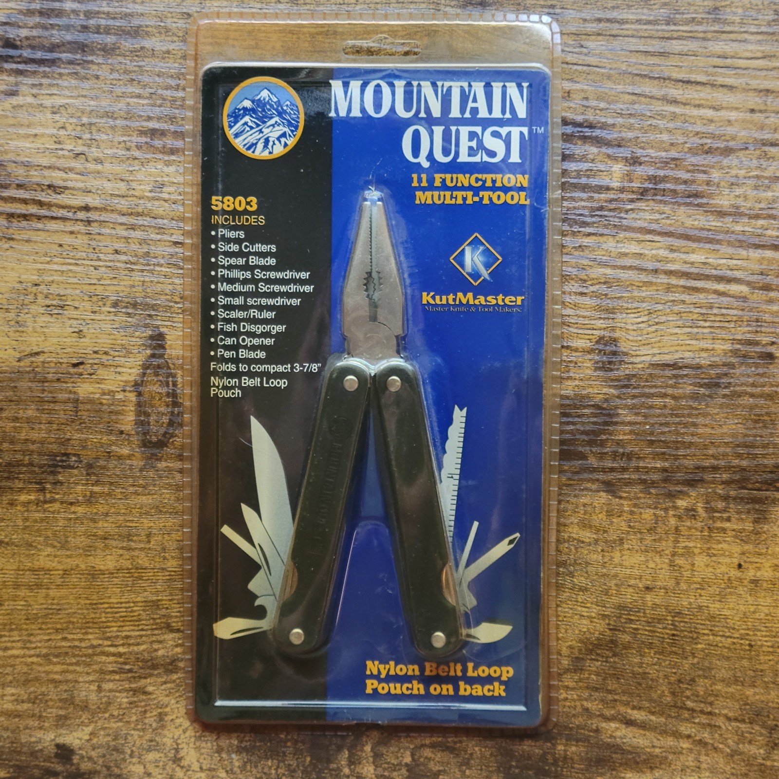 Kutmaster Mountain Quest 5803 11 Function Multi Tool W/Nylon Sheath