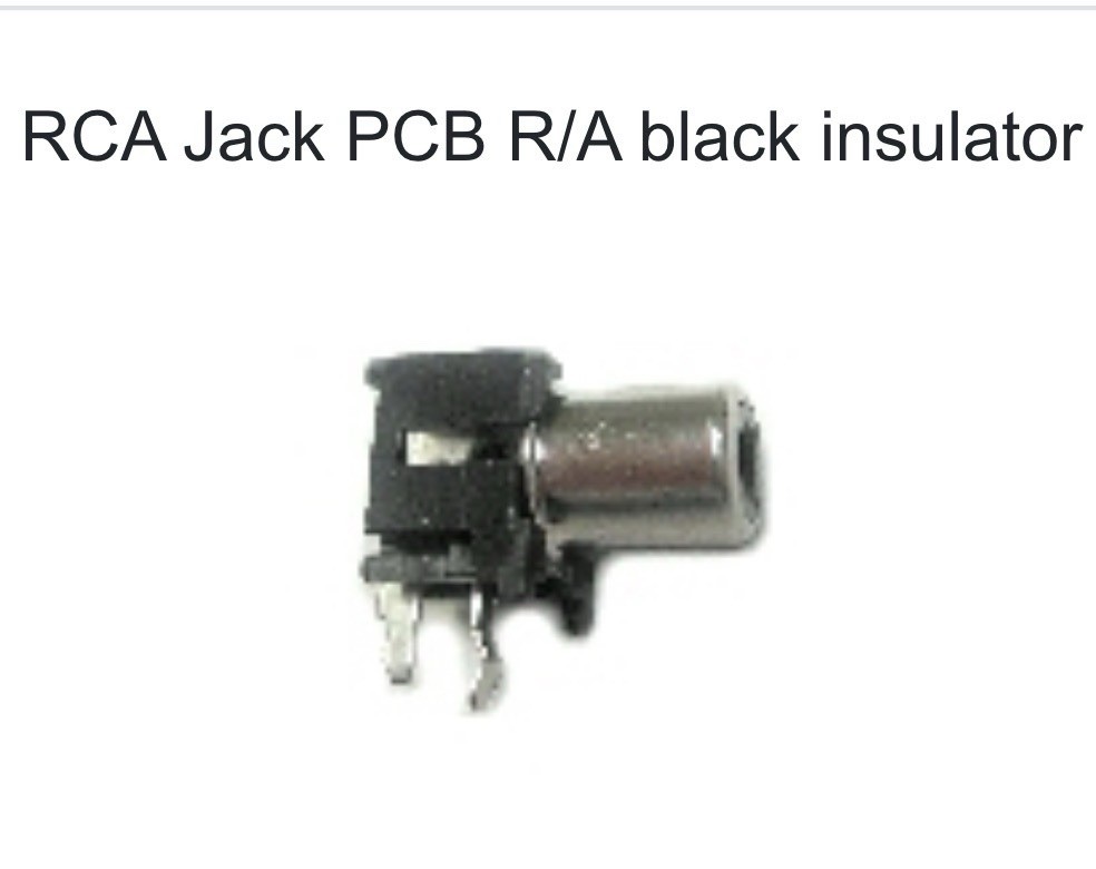 10 PCs, PCB Panel Mount Single RCA Jack, Female, NOS (Old Style Mounting)