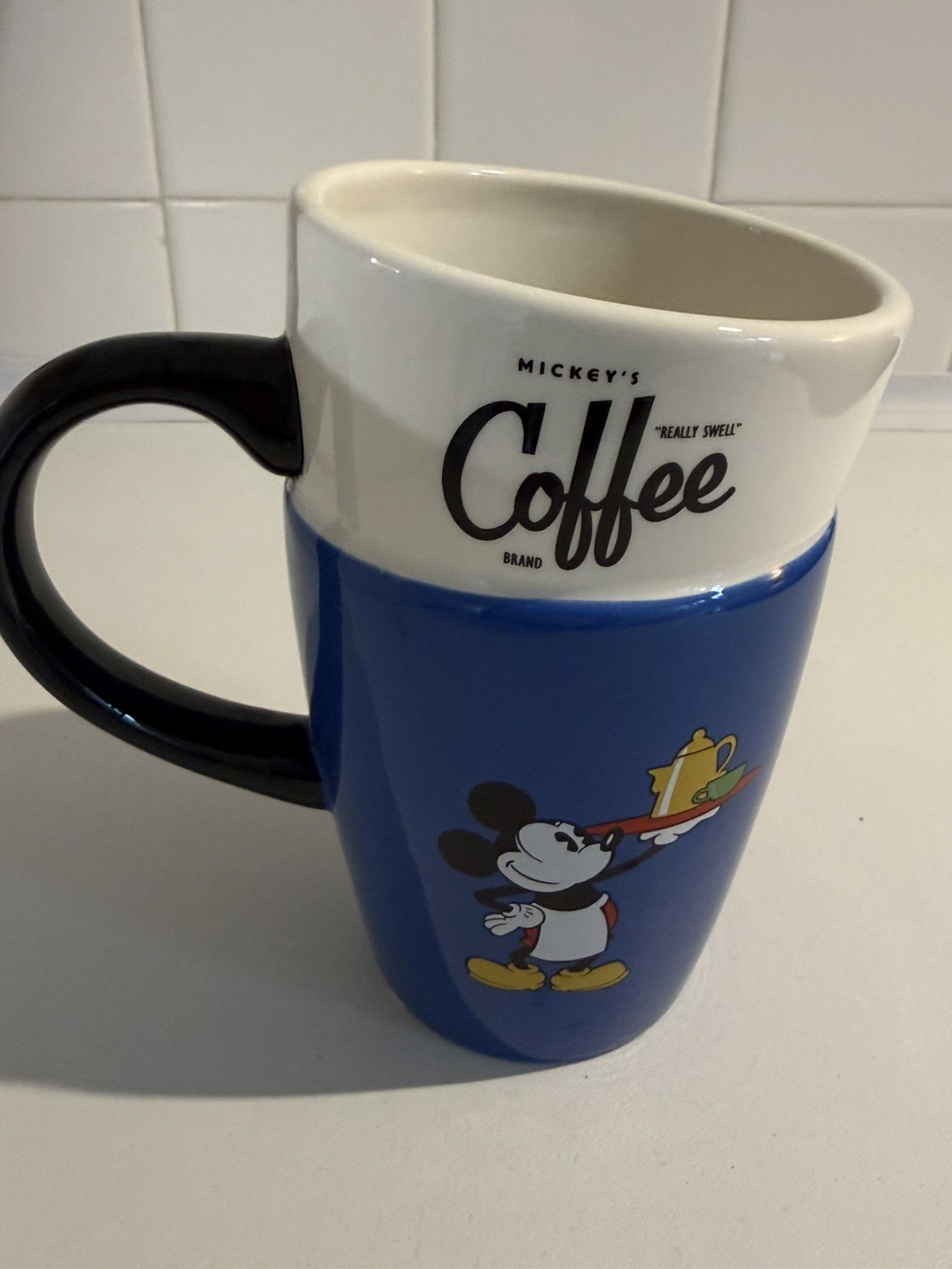 Disney Theme Parks Mickey's Really Swell Coffee Brand Ceramic Mug