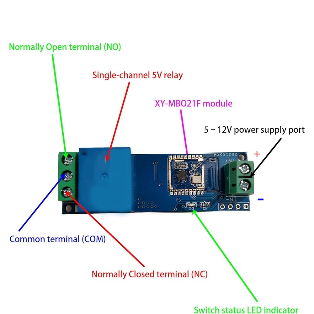 Bluetooth-Compatible Single Channel for PROXIMITY Switch 5-12V for Home Use
