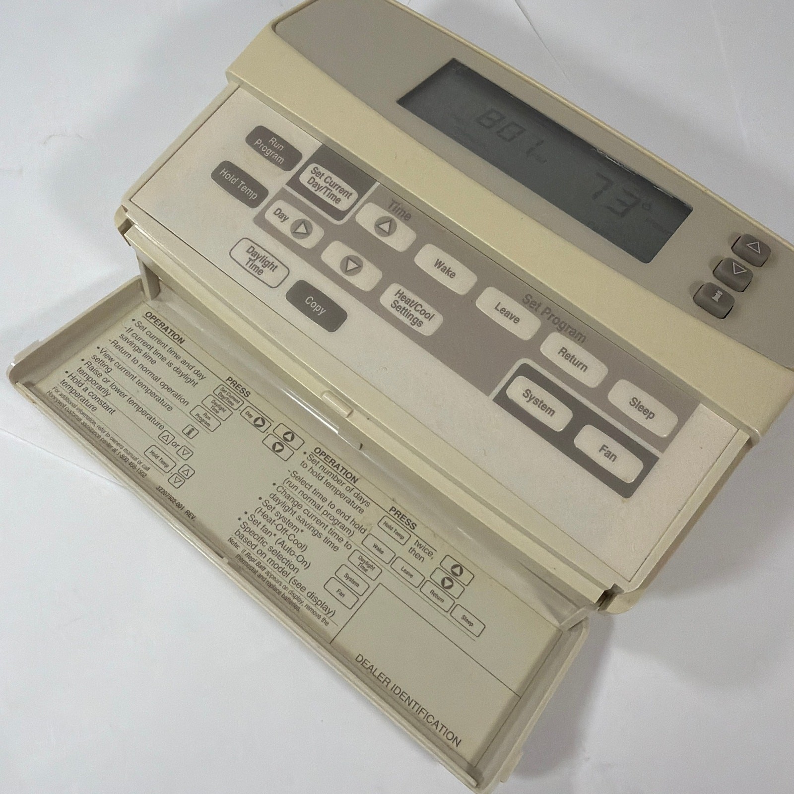 Honeywell T8602C2000 Programmable Thermostat Beige