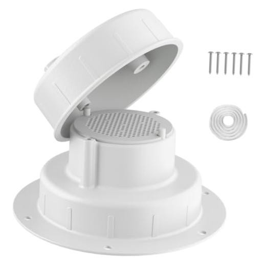 Aluminum RV Plumbing Vent Cap,Camper Roof Sewer Cap (-Packs) | Metal RV 1 White
