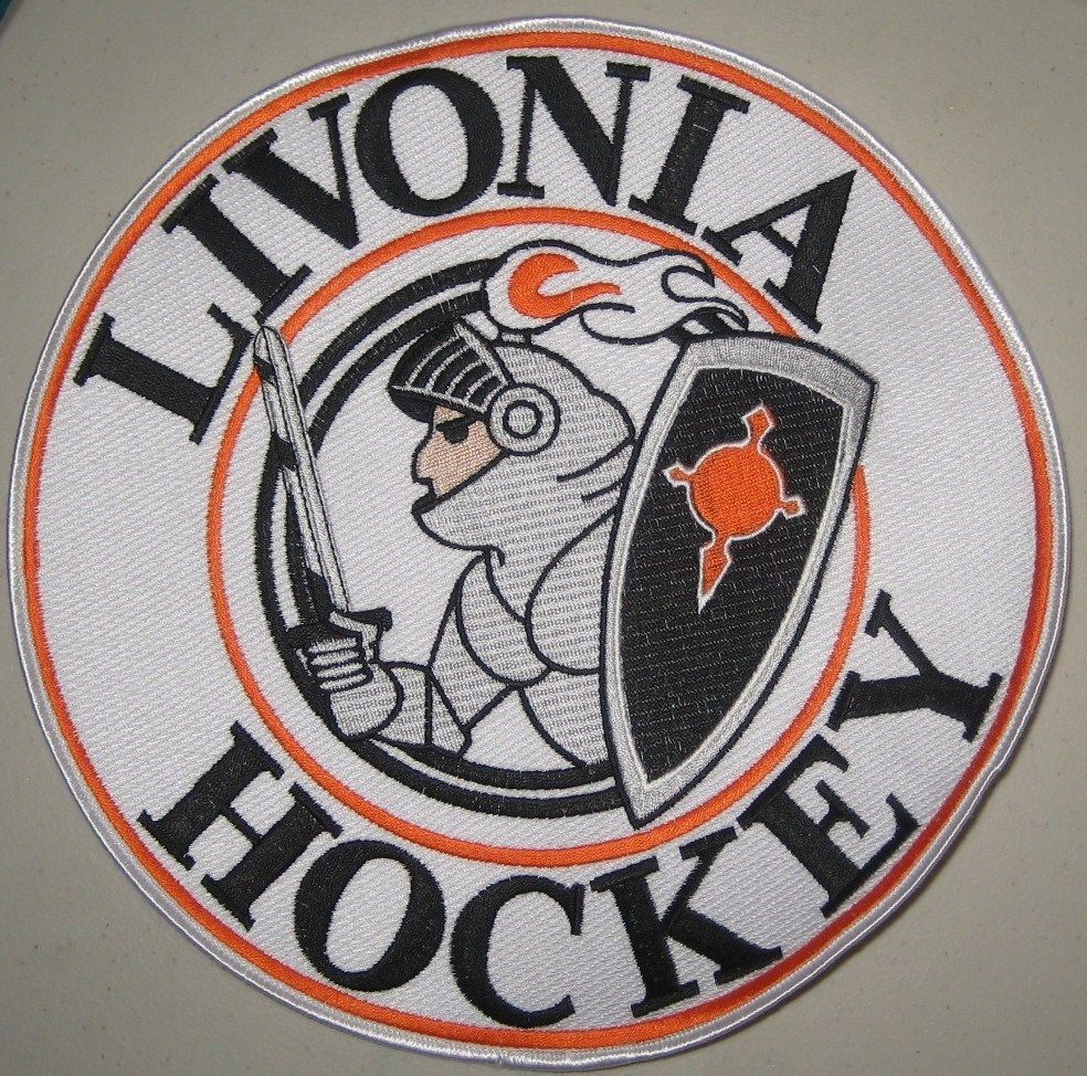 Livonia Knights Hockey Patch - Livonia Hockey Association Michigan 8 3/4 inches