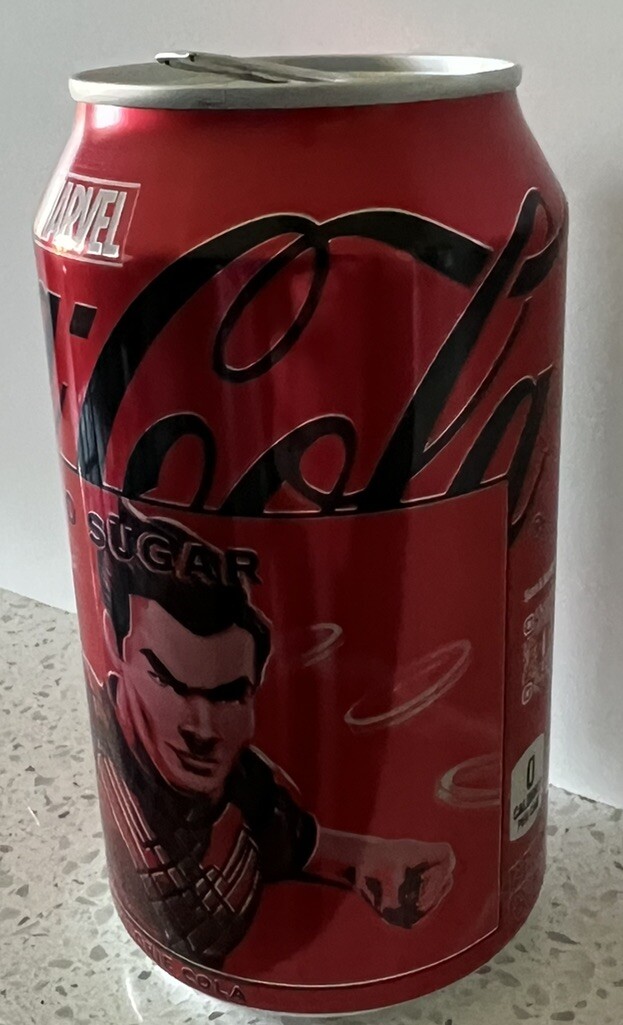 EMPTY Ltd Edition EMPTY MARVEL Shang-Chi Coca Cola ZERO SUGAR 12 OZ (355mL) CAN