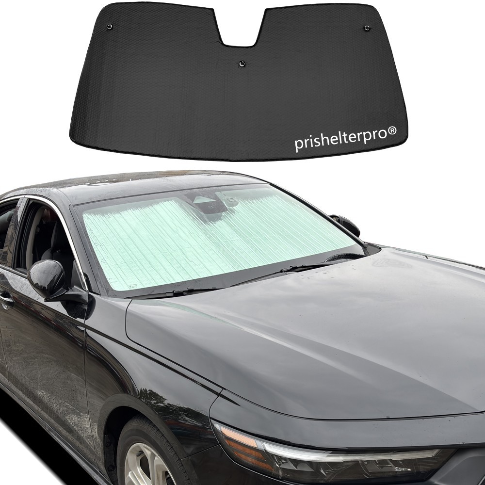 Fit For Honda Accord 23-26 Front Windshield Black Silver Camp Rest Sunshade