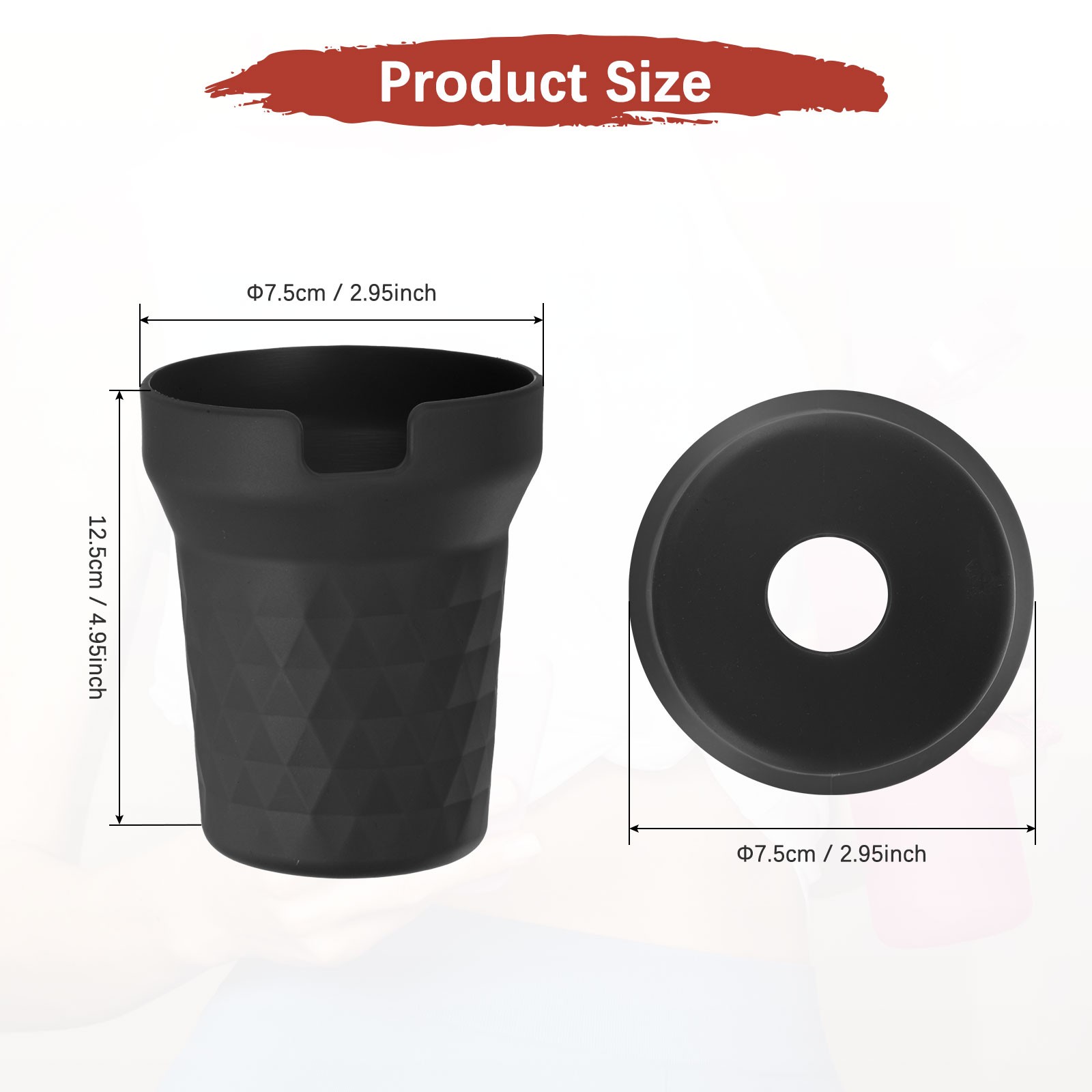 Silicone Water Bottle Boot [1PCS] - Bottom Bumper Protector [Black]