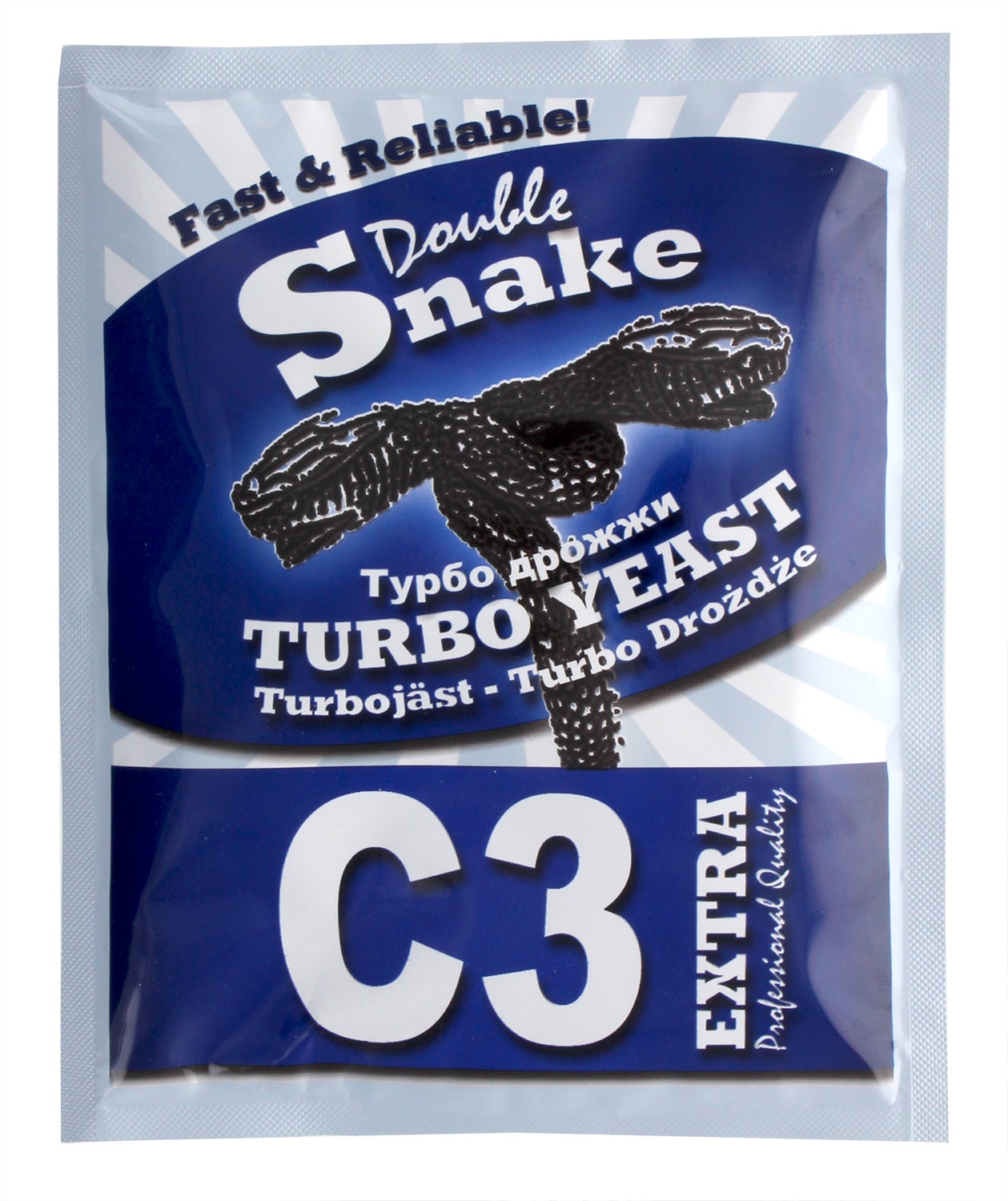Double Snake C3 Home Brew High Alcohol Spirit Cider Turbo Yeast Makes 25 L