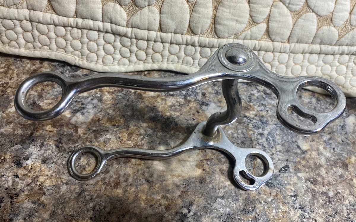 HORSE BIT - Maker Stamped KELLY shanked Curb 4.75"