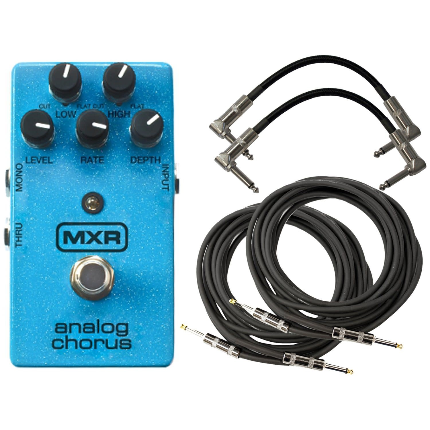 MXR M234 Analog Chorus Pedal w/ 4 Cables