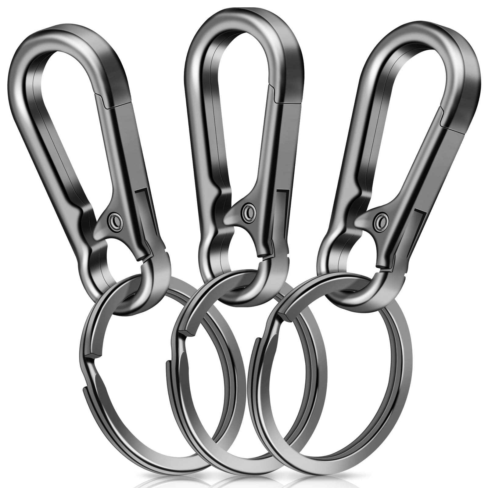 Llavero de metal con ganchos y organizador para mujeres y hombres