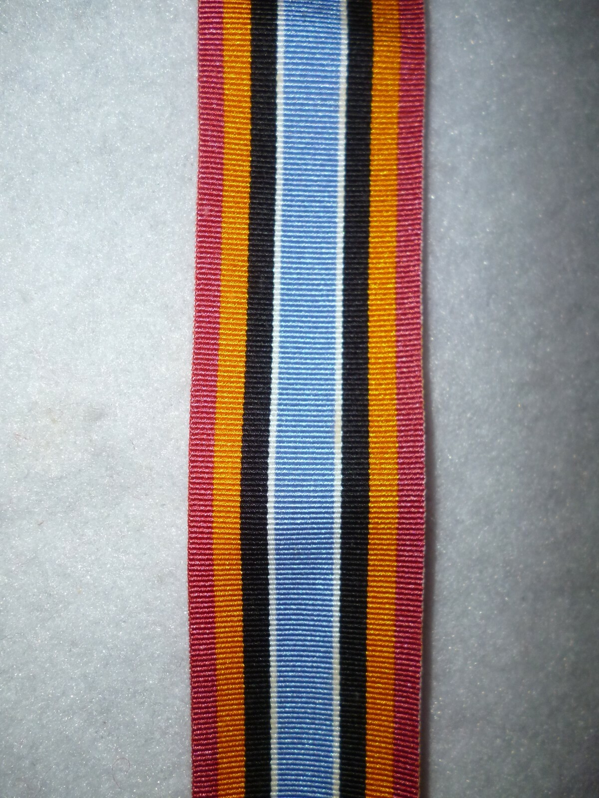 UNOMOR Mission 6" of Poly Medal Ribbon United Nations Uganda-Rwanda