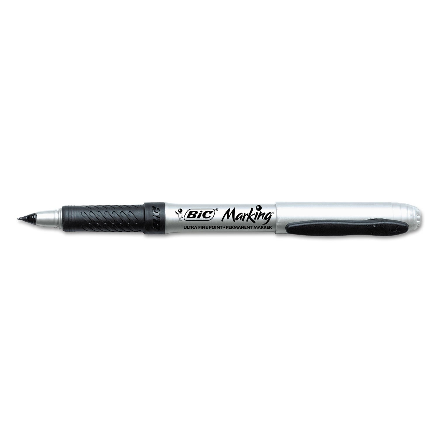 BIC Intensity Permanent Markers, Ultra Fine Point, Black, 12-Count (packaging