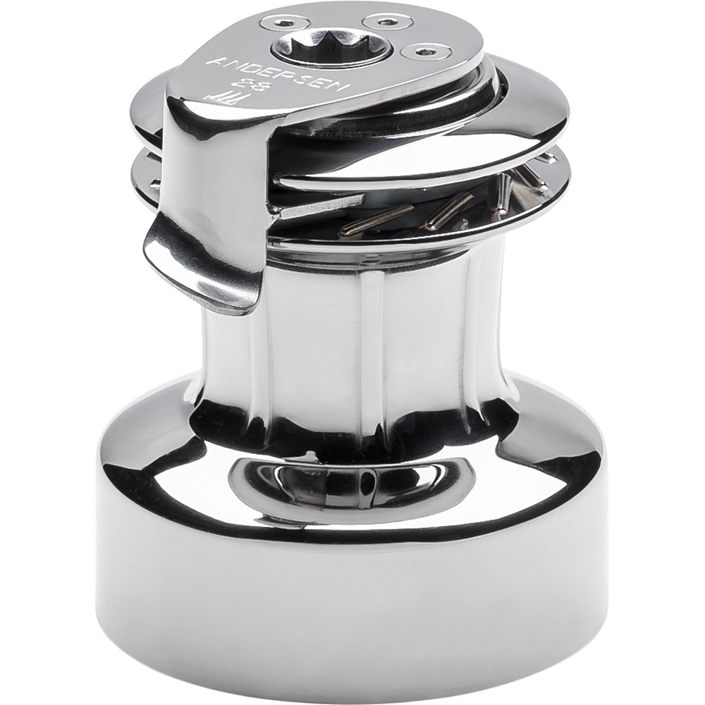 Andersen 28 ST FS 2-Speed Self-Tailing Manual Winch, Full Stainless Steel