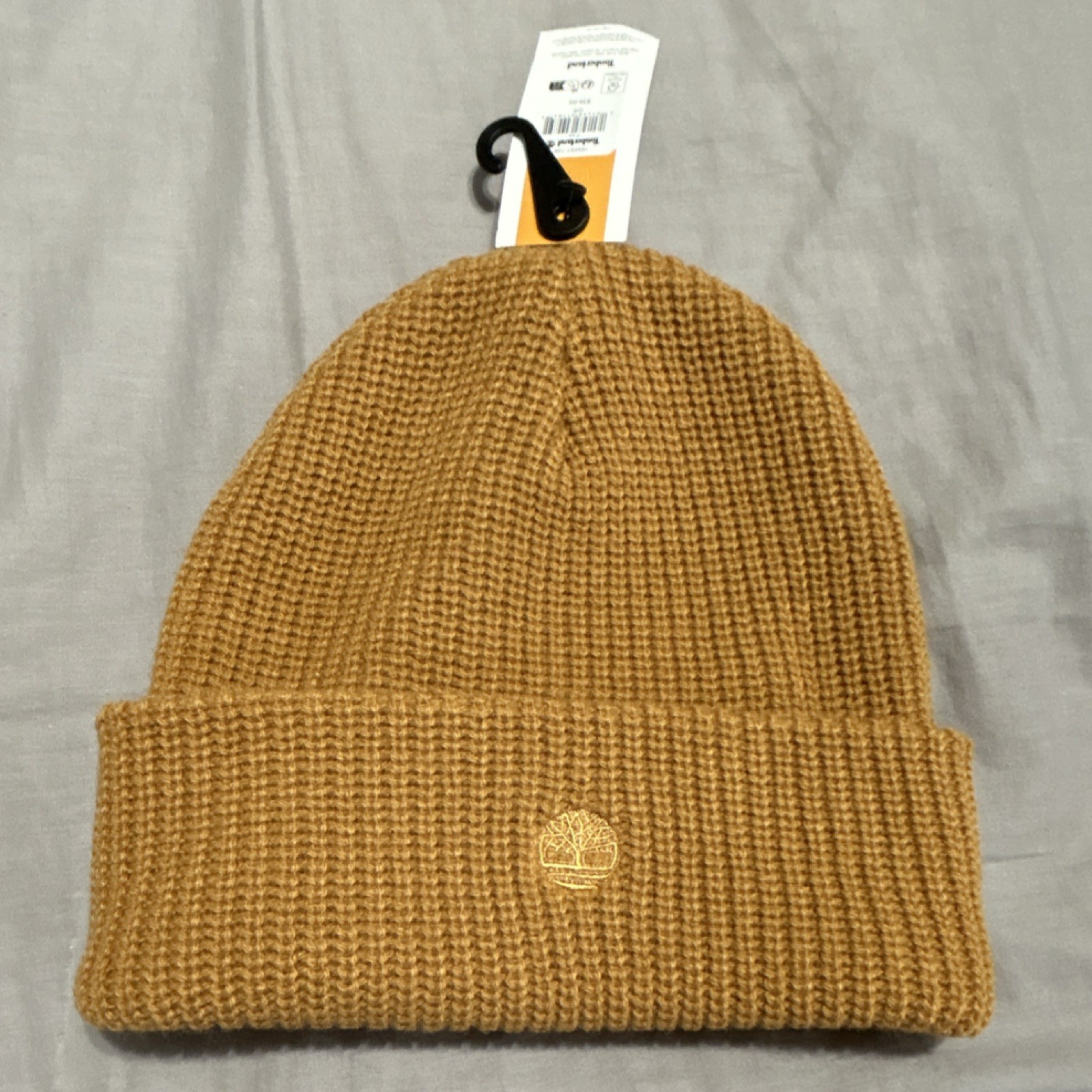 Timberland Brown Knit Beanie Hat 100% Acrylic One Size Unisex 105557-109