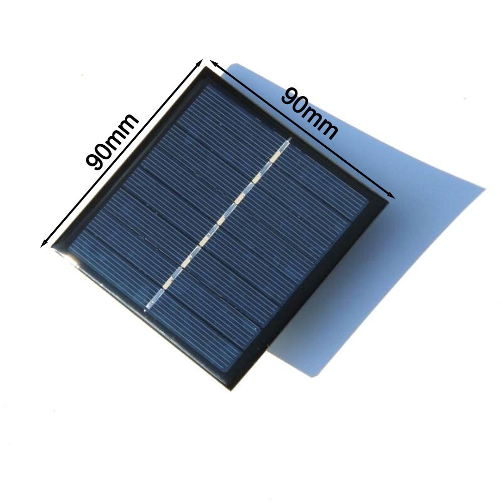 4V 1W Solar Panel Charger Compatible with Two AA Rechargeable Batteries