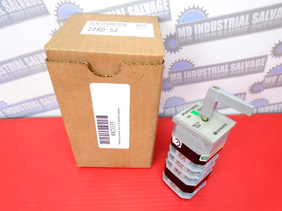 ELECTROSWITCH - 20KD-52 - ROTARY SWITCH External AUX 2A & 2B Contacts SERIES 20