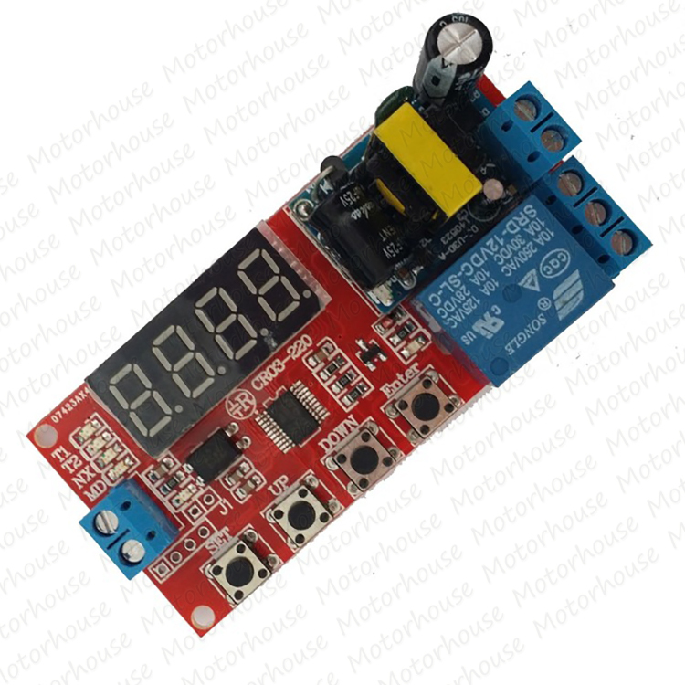 AC 120V 230V Digital LED Cycle Timer Relay Module Delay Time Turn On Off Switch
