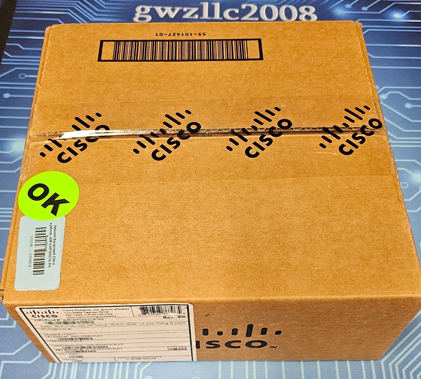 Brand New Cisco AIR-AP3802I-B-K9 Wifi Access Point 3800 Series Dual Band Sealed