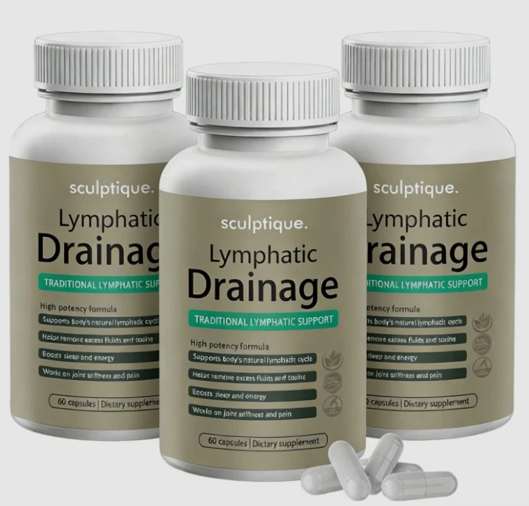 Pack of 3 Sculptique Lymphatic Drainage Capsules Lymphatic Drainage 60 Capsules
