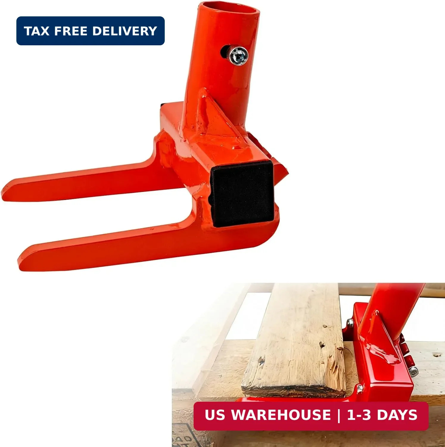 Pallet Buster with Nail Puller, Deck Wrecker Pry Bar, Heavy Duty Pallet Deck Boa