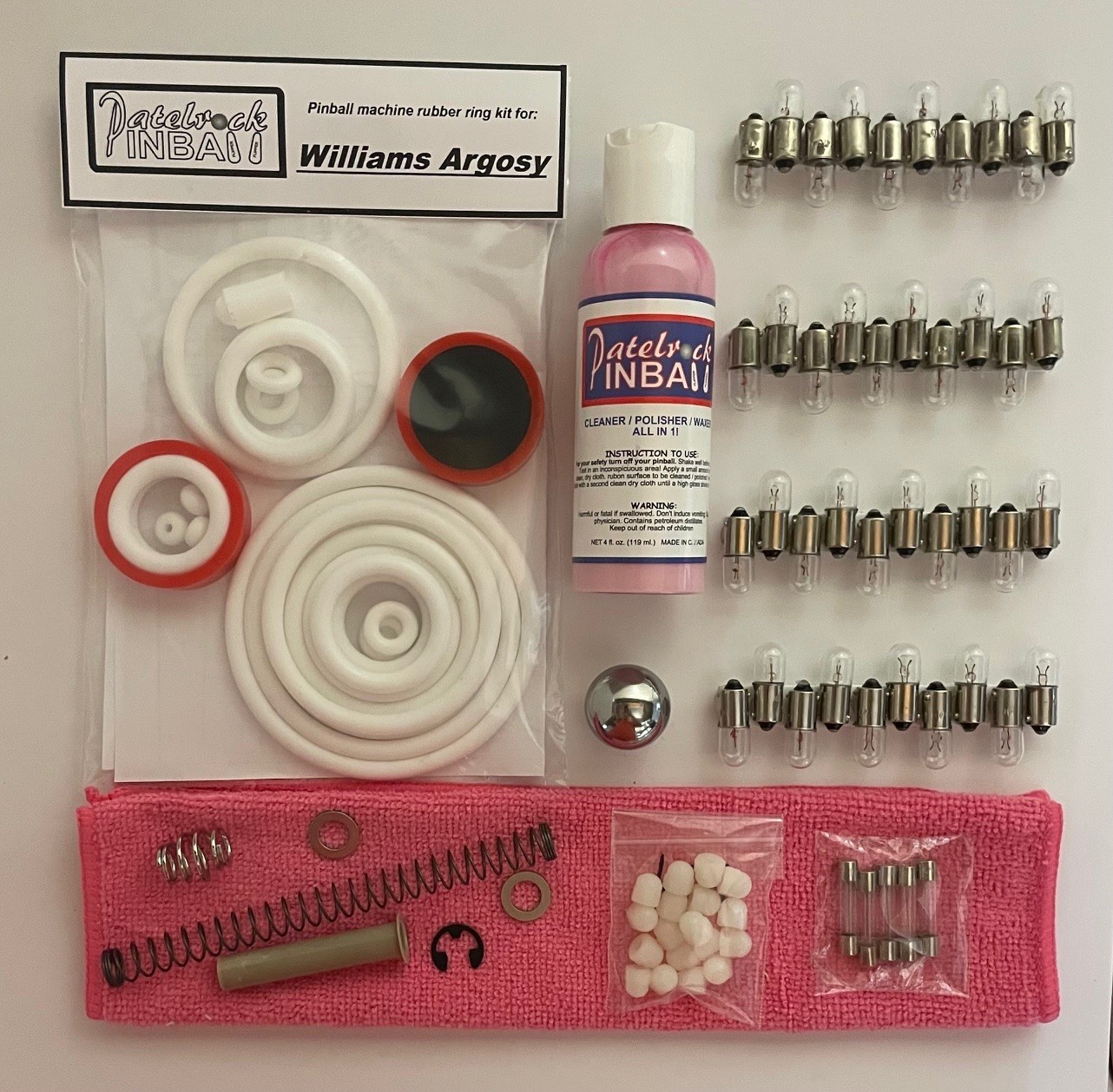 1977 Williams Argosy Pinball Machine Maintenance Tune Up Kit