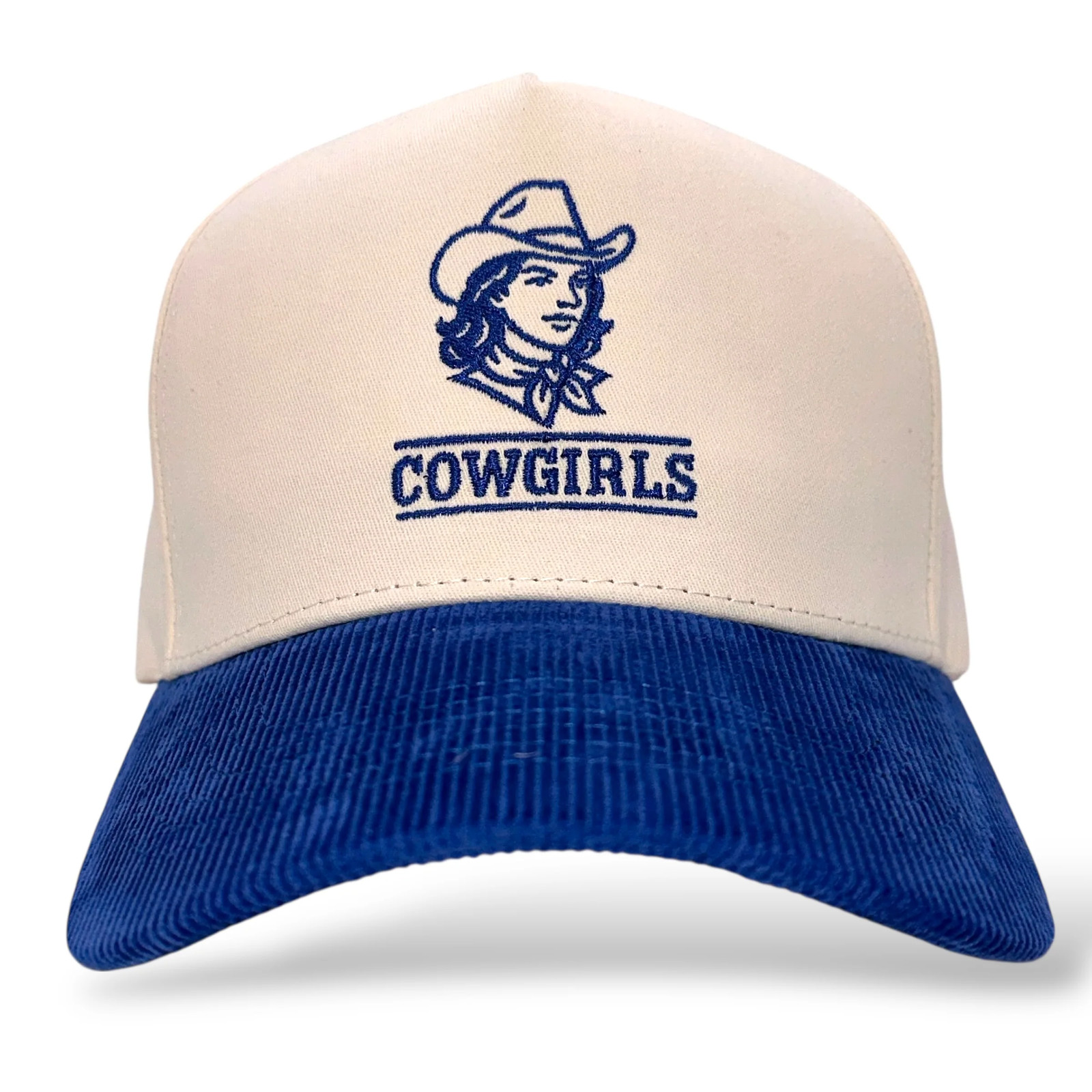The Cowgirls Football Hat Madcapper Classic / Royal Blue Embroidered Hat Mad ...