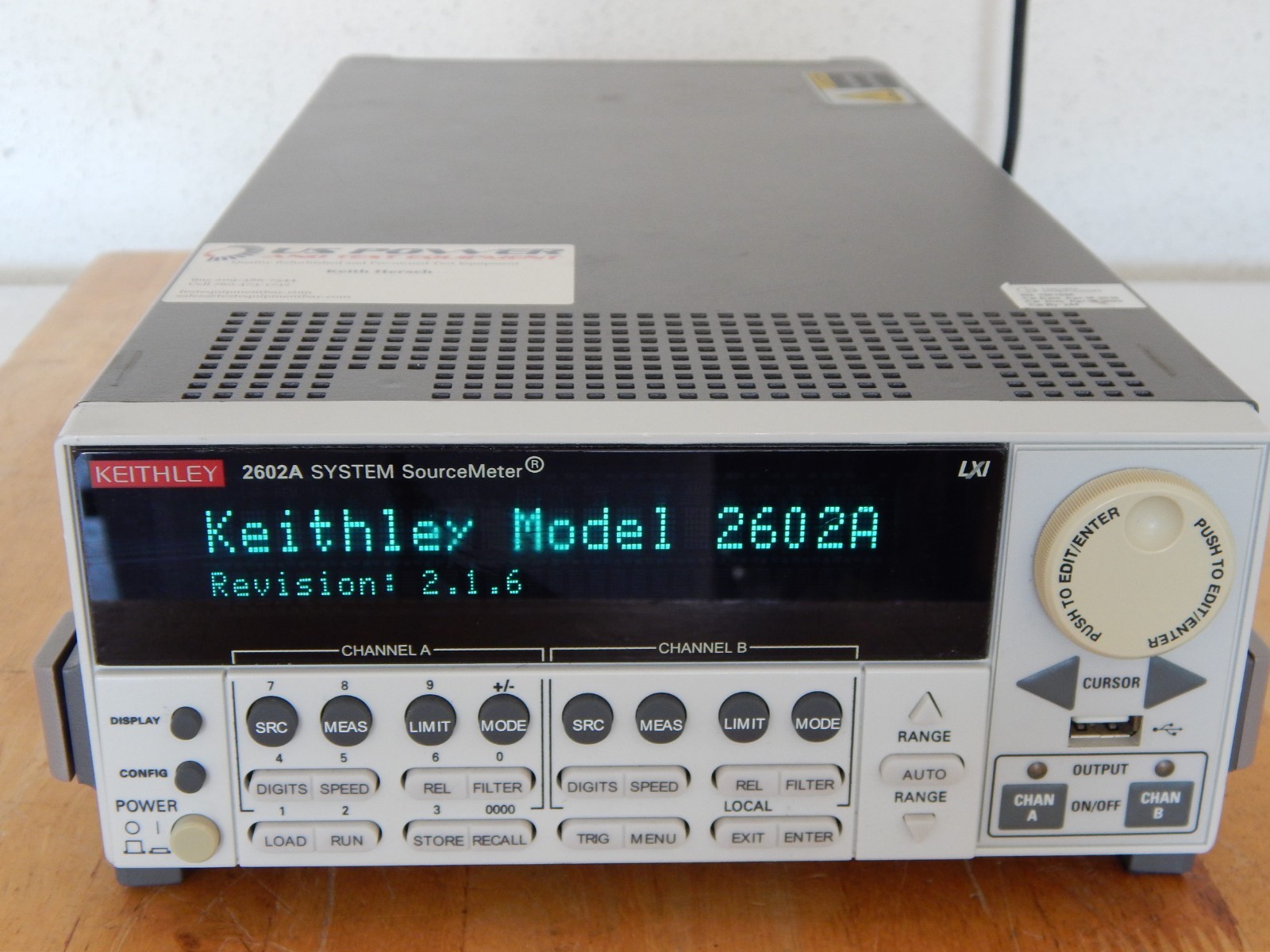 Keithley 2602A SYSTEM SourceMeter 2 Channel SMU Source Measure