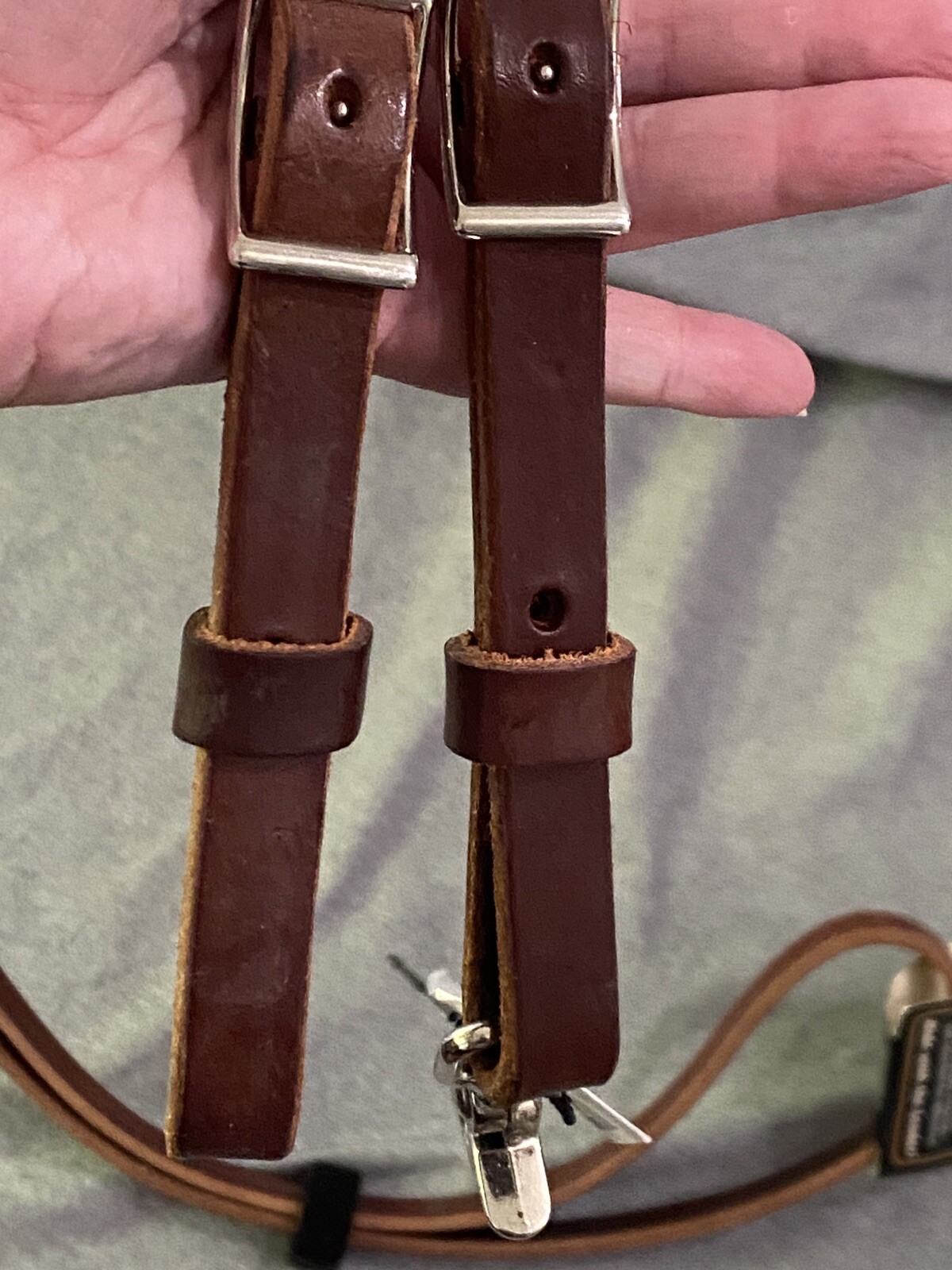 Weaver Flat Roper Brown Leather Reins