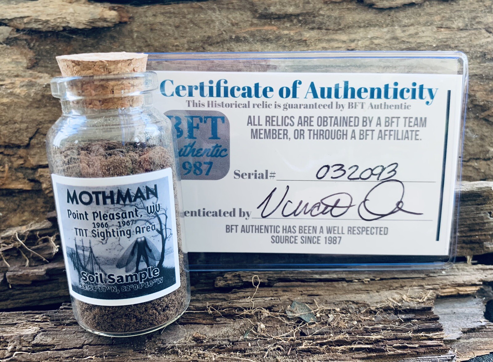 Mothman Soil Sample Point Pleasant WV Cryptid Paranormal